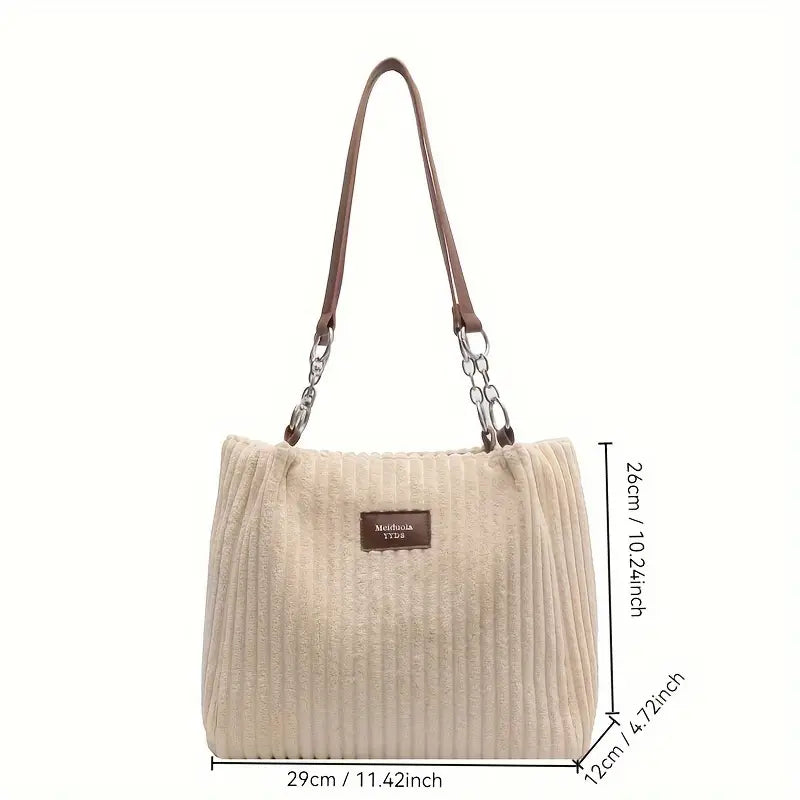 Sac fourre-tout en coton spacieux et élégant – Pratique et polyvalent au quotidien