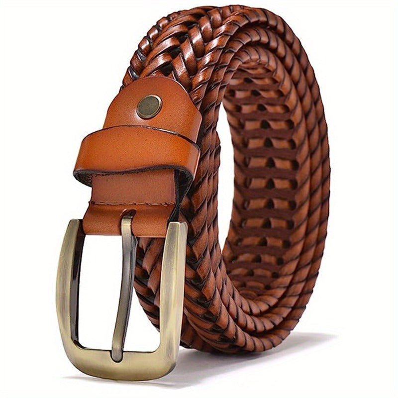 Ceinture en cuir tressé pour homme – élégante et intemporelle