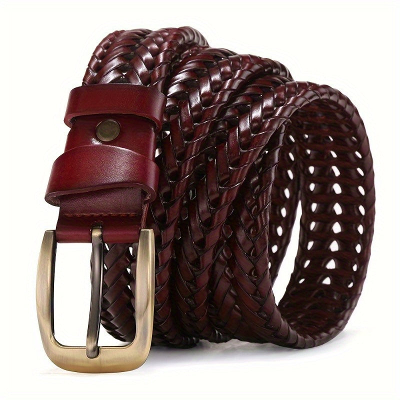 Ceinture en cuir tressé pour homme – élégante et intemporelle