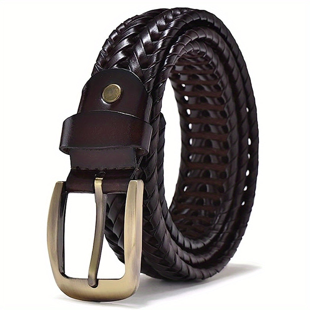 Ceinture en cuir tressé pour homme – élégante et intemporelle