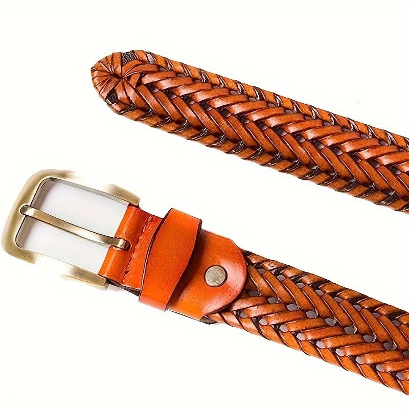Ceinture en cuir tressé pour homme – élégante et intemporelle