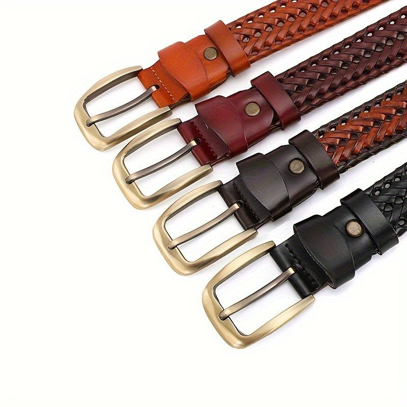 Ceinture en cuir tressé pour homme – élégante et intemporelle