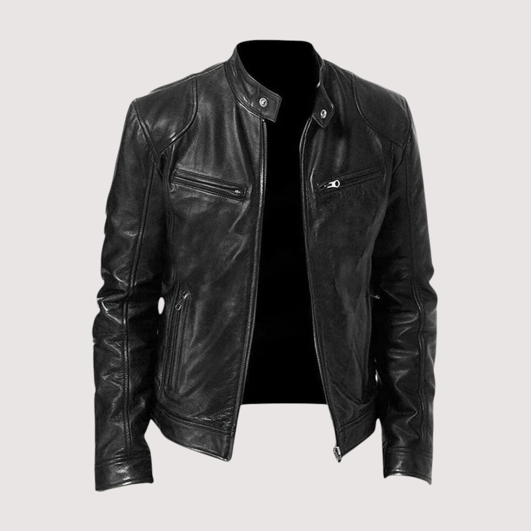 Veste en Cuir Élégante pour Homme – Cuir Véritable, Style Intemporel, Confort Toutes Saisons