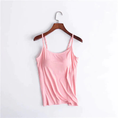 Camisole avec soutien-gorge intégré – Confort respirant et maintien léger