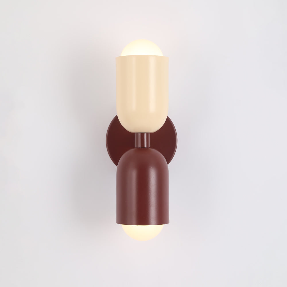 Applique Murale Colorée à Double Tête – Design Moderne