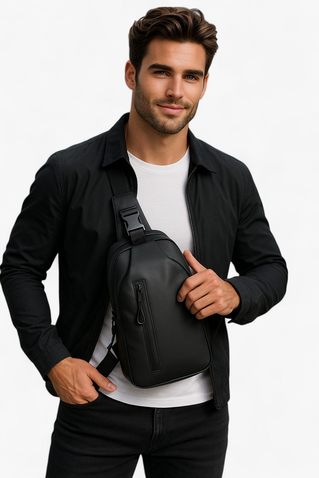 Sac Bandoulière Homme Antivol Étanche Design Moderne et Sécurisé