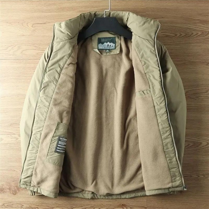 Veste imperméable homme à capuche et fermeture zippée