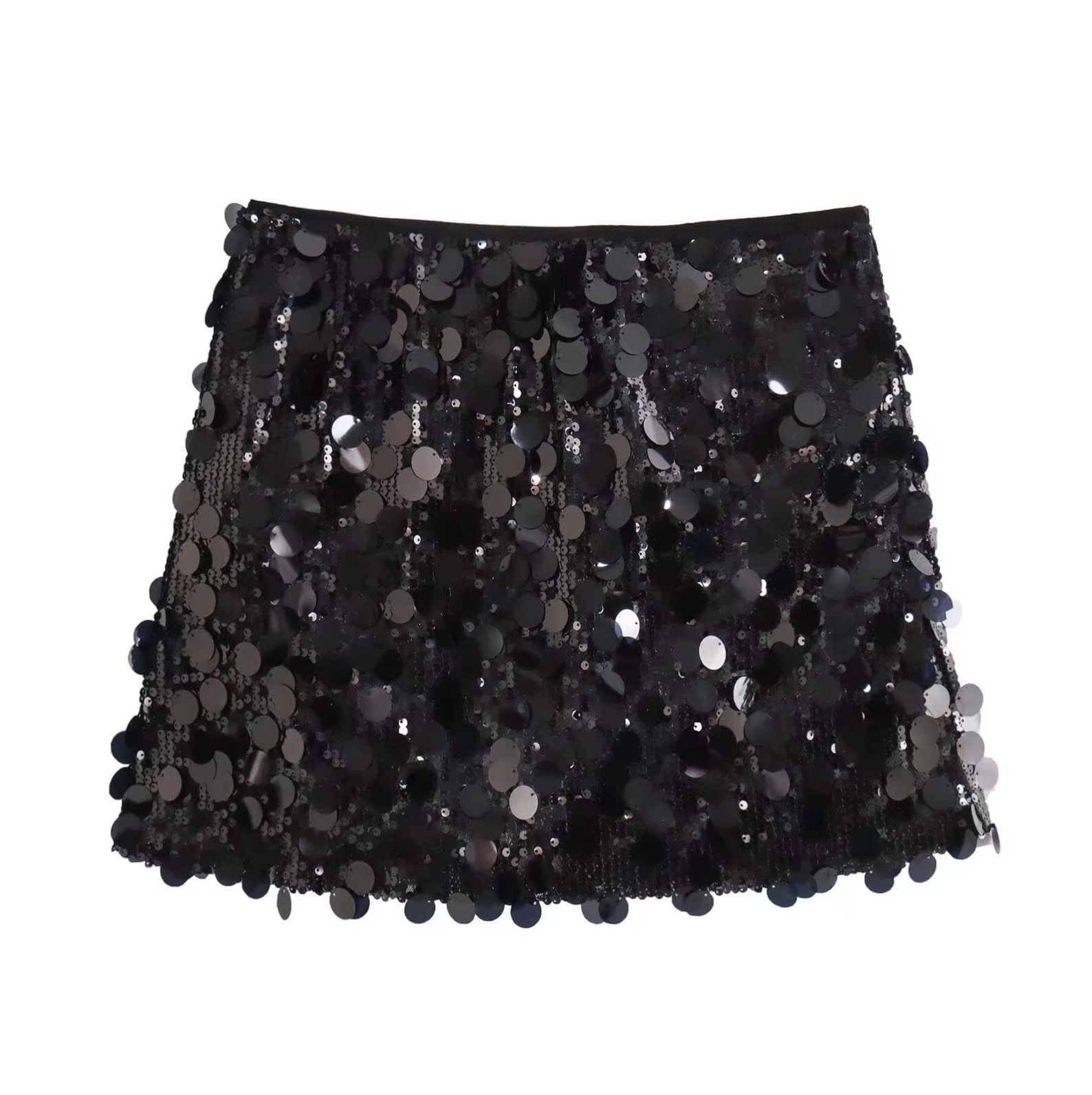 Mini Jupe à Paillettes Brillante – Élégance Festive