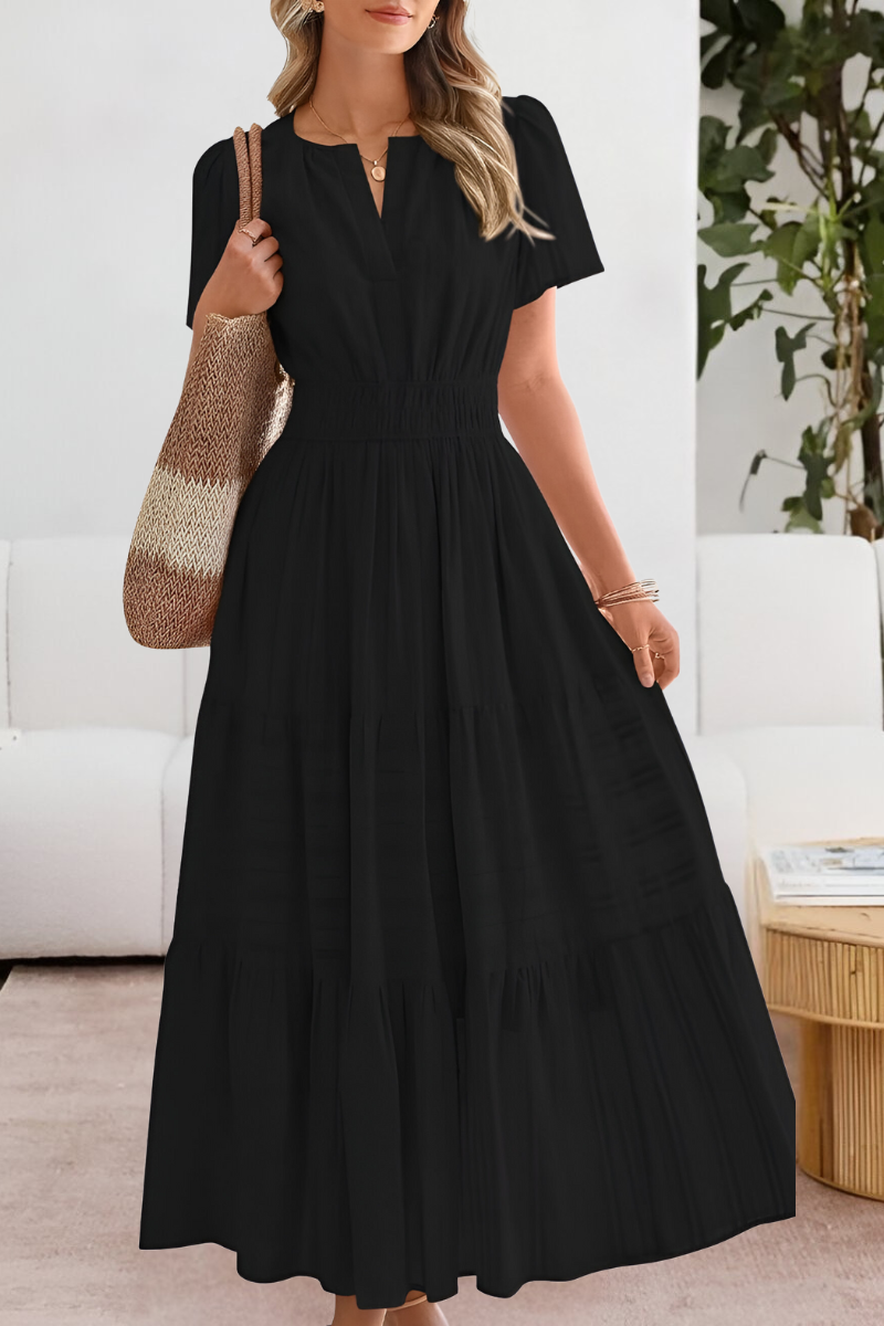 Robe Midi Femme Fluide Bohème pour Été Confortable et Élégante