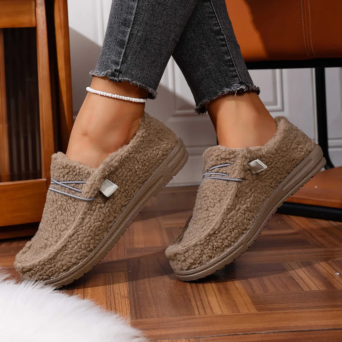 Chaussons Teddy Femme – Douceur, Chaleur et Confort d’Hiver