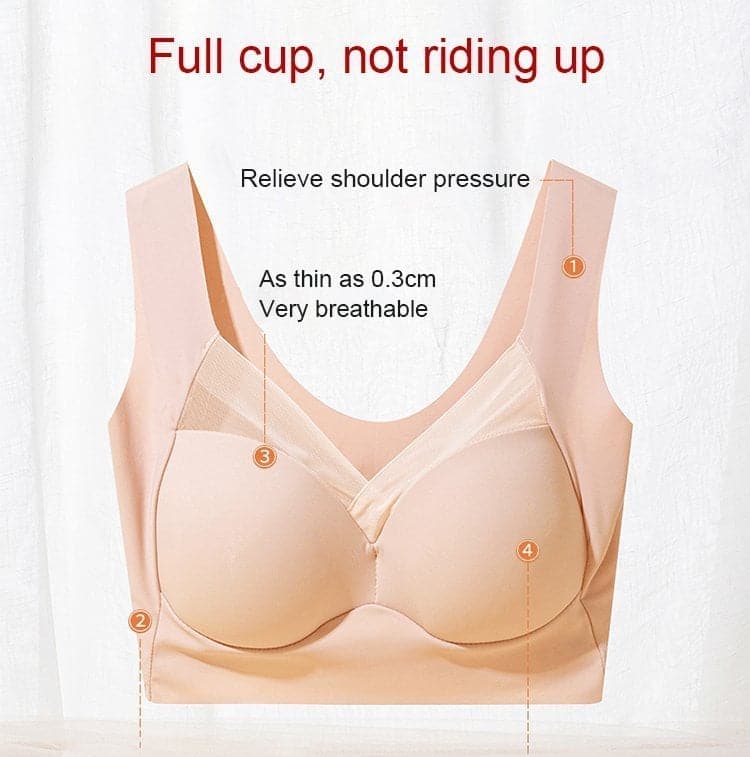 Soutien-Gorge Femme Sans Fil Push-Up Confort Sculptant Invisible