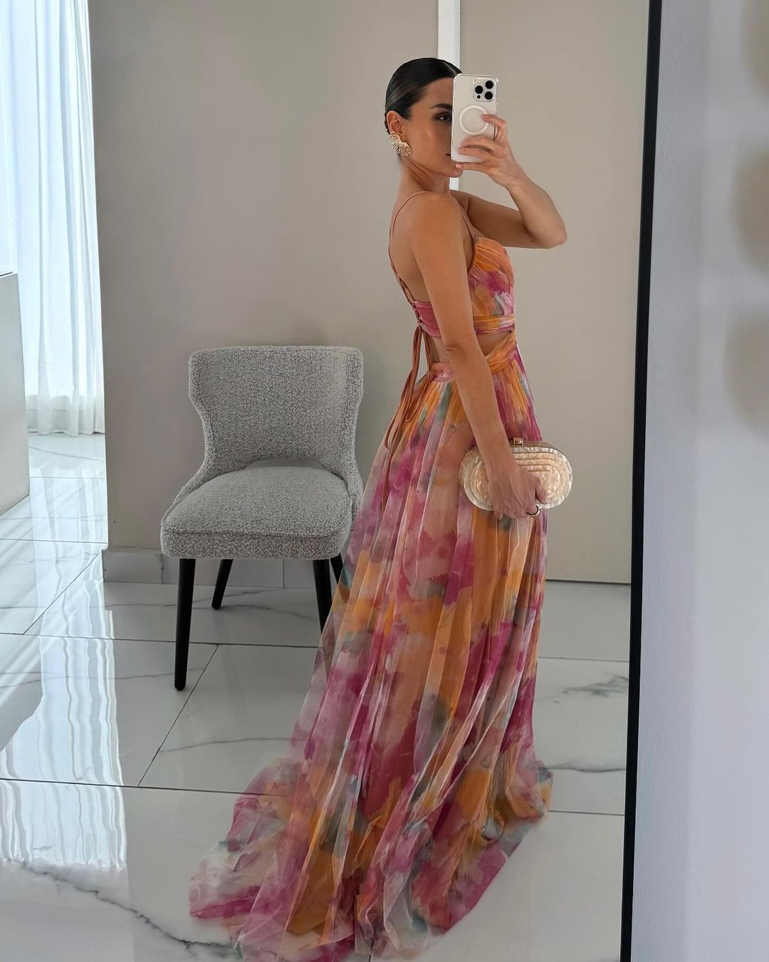 Robe Femme Maxi Fluide Élégante Bretelles Coupe Légère