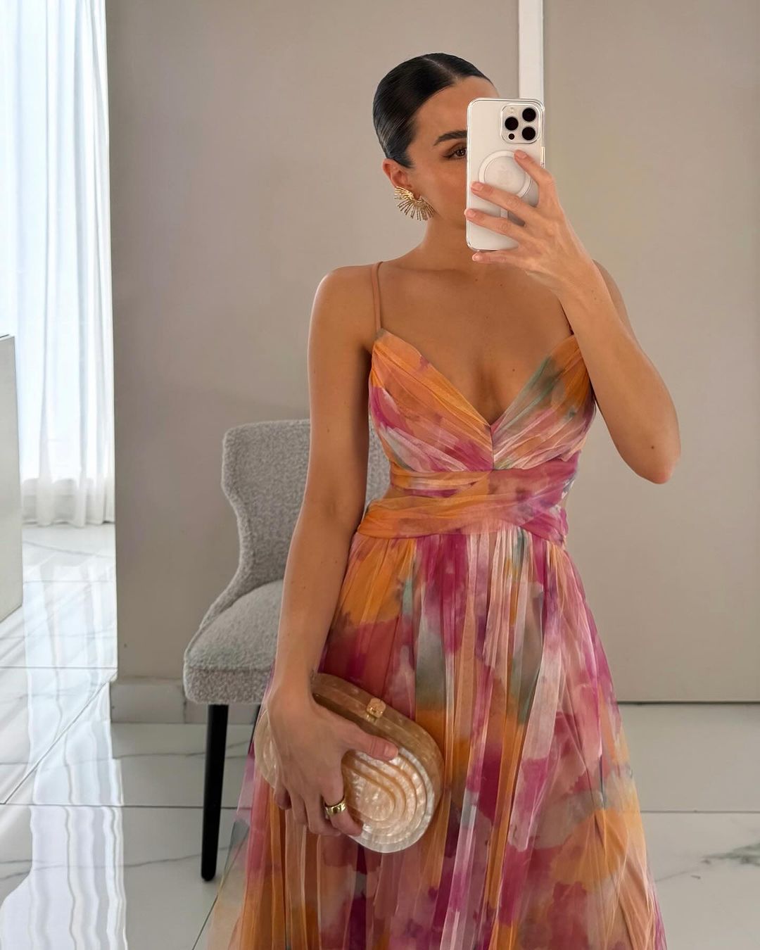 Robe Femme Maxi Fluide Élégante Bretelles Coupe Légère