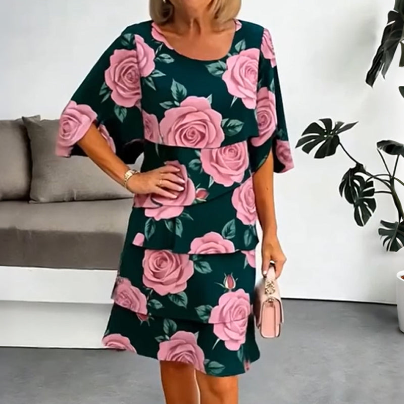 Robe Femme Fluide Motif Floral Élégant Été