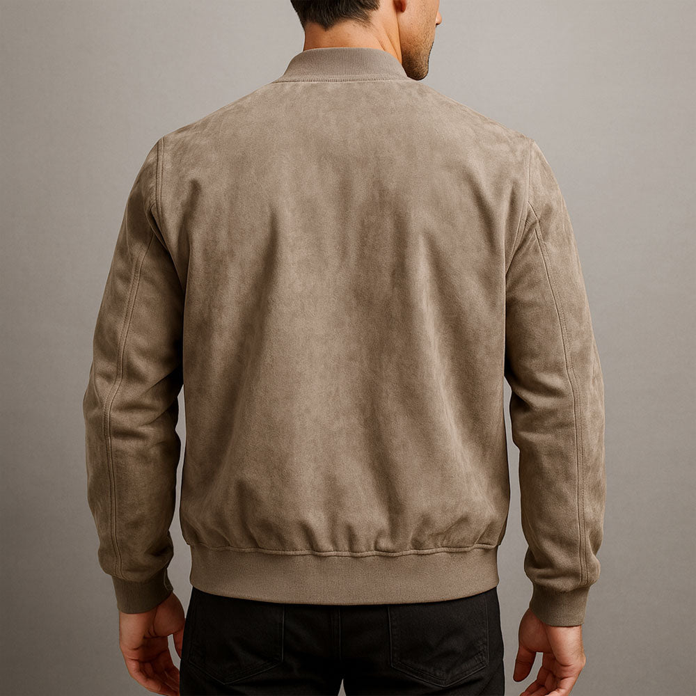 Veste Homme en Cuir Suédé – Élégance Intemporelle et Style Raffiné