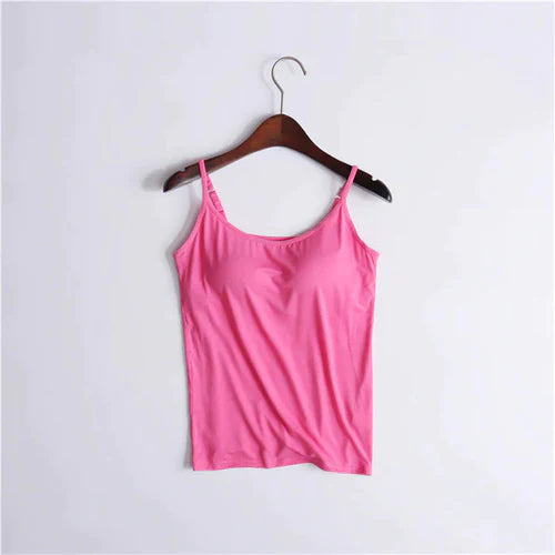 Camisole avec soutien-gorge intégré – Confort respirant et maintien léger