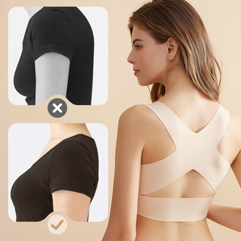 Soutien-Gorge Femme Confortable avec Bretelles Croisées