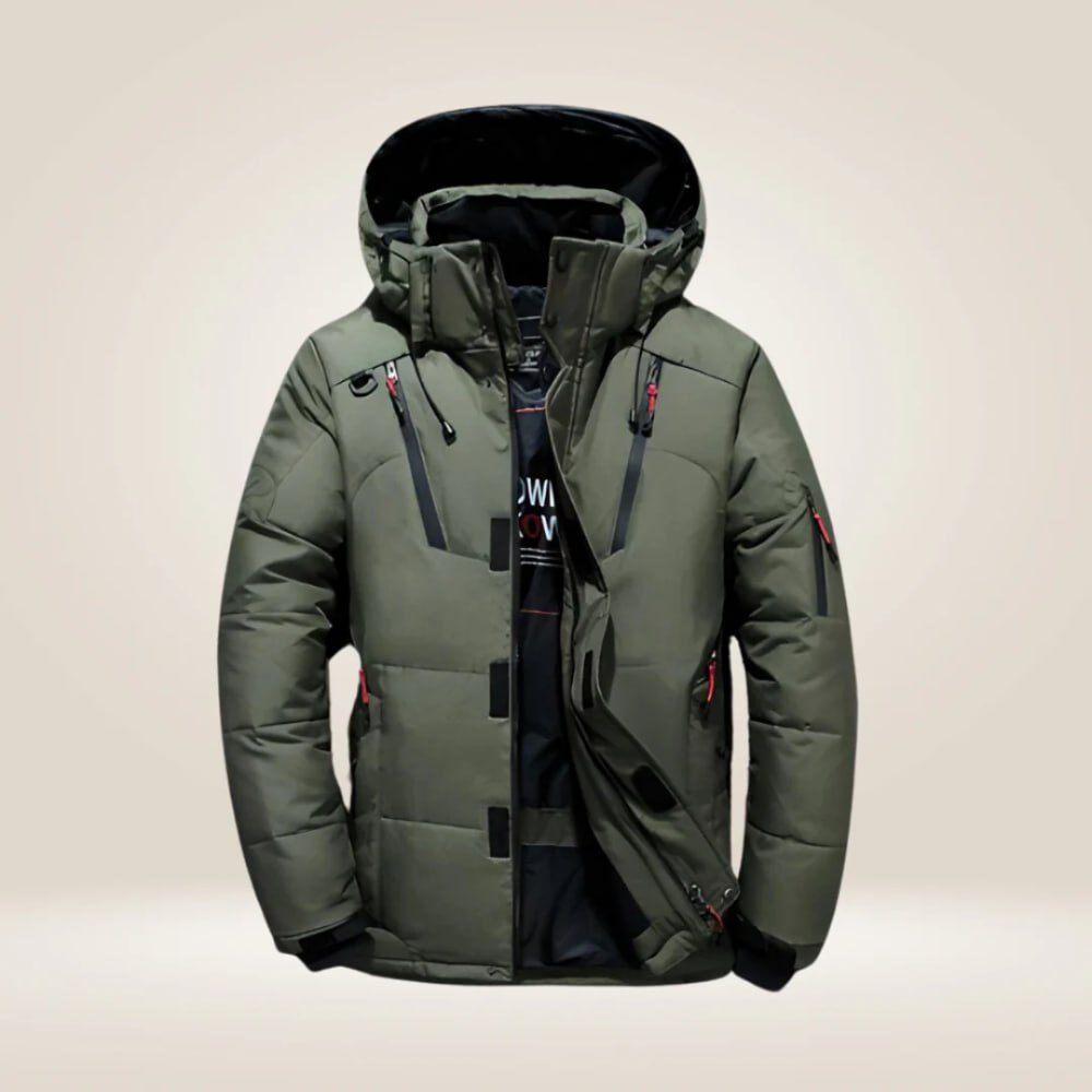 Veste d’Hiver Homme en Duvet – Chaude, Coupe-Vent et Élégante