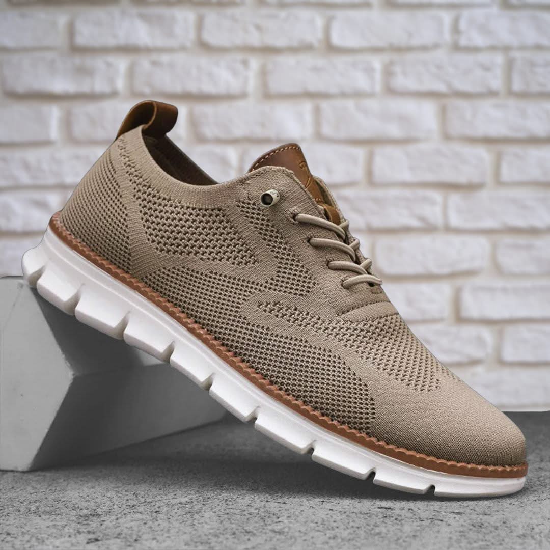 Chaussures homme respirantes à lacets avec semelle souple