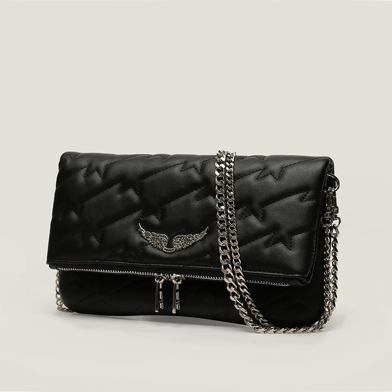 Sac Bandoulière Élégant Avec Emblème Ailé