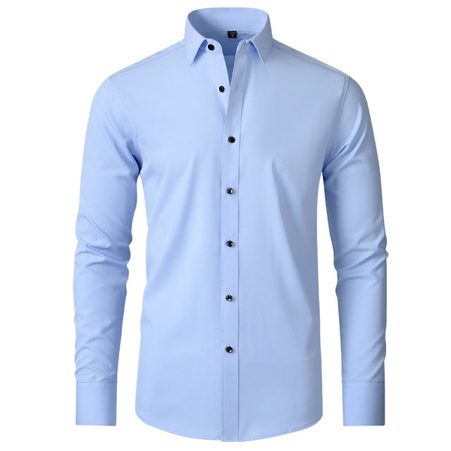 Chemise stretch Noah pour homme – Coupe ajustée, confort flexible et style élégant