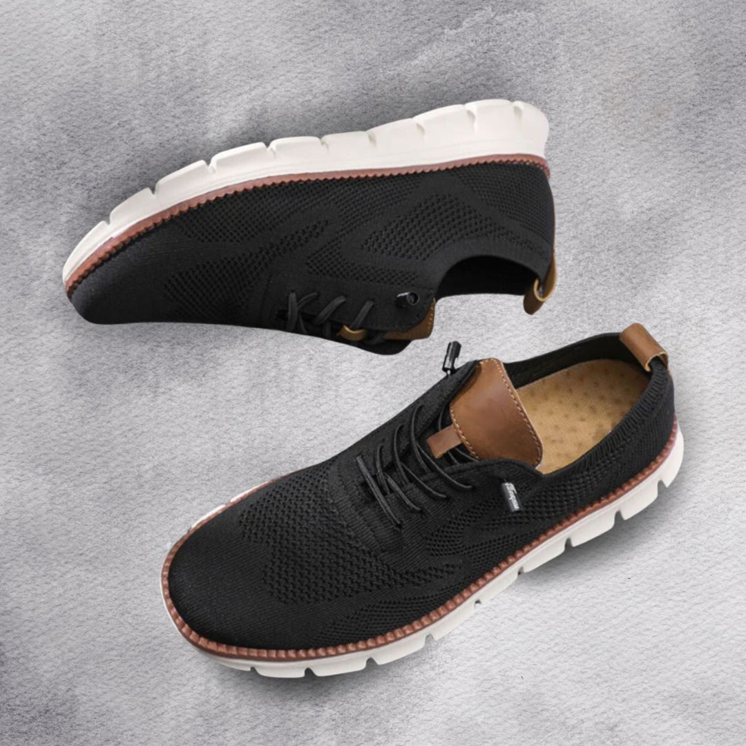 Chaussures homme respirantes à lacets avec semelle souple