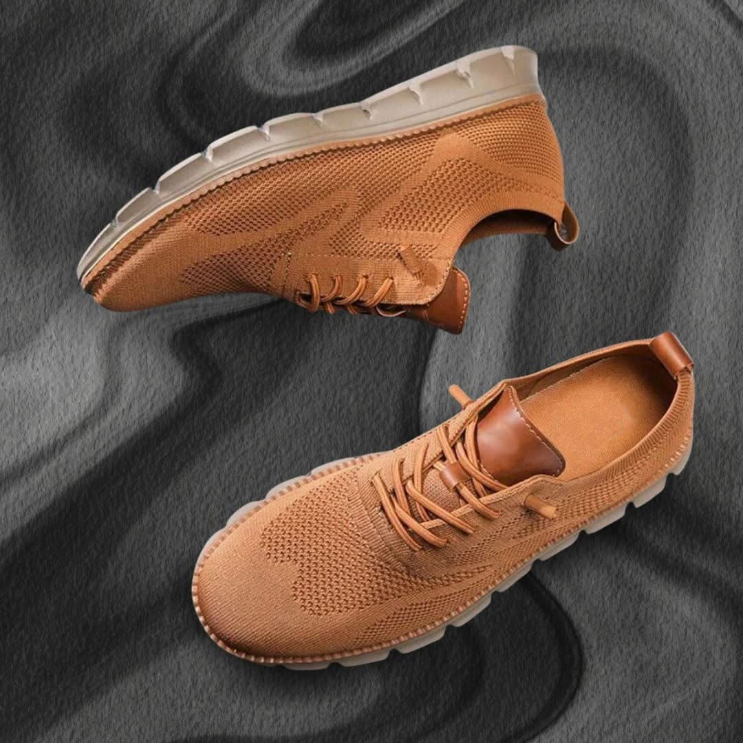 Chaussures homme respirantes à lacets avec semelle souple