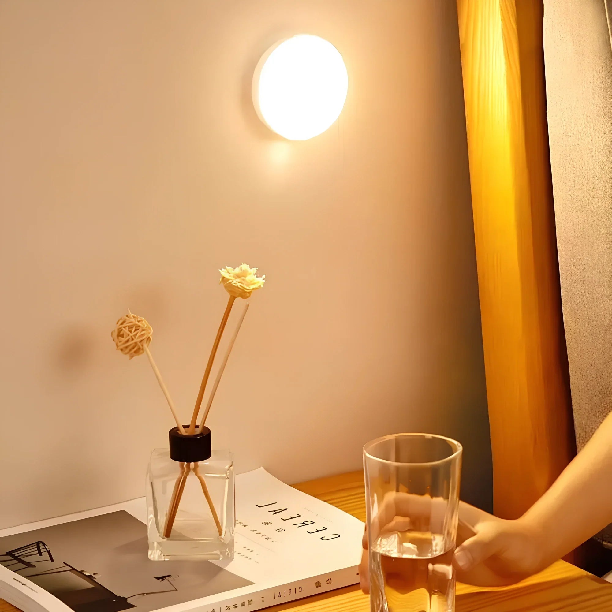 Lampe murale LED à détection de mouvement – Éclairage automatique rechargeable USB