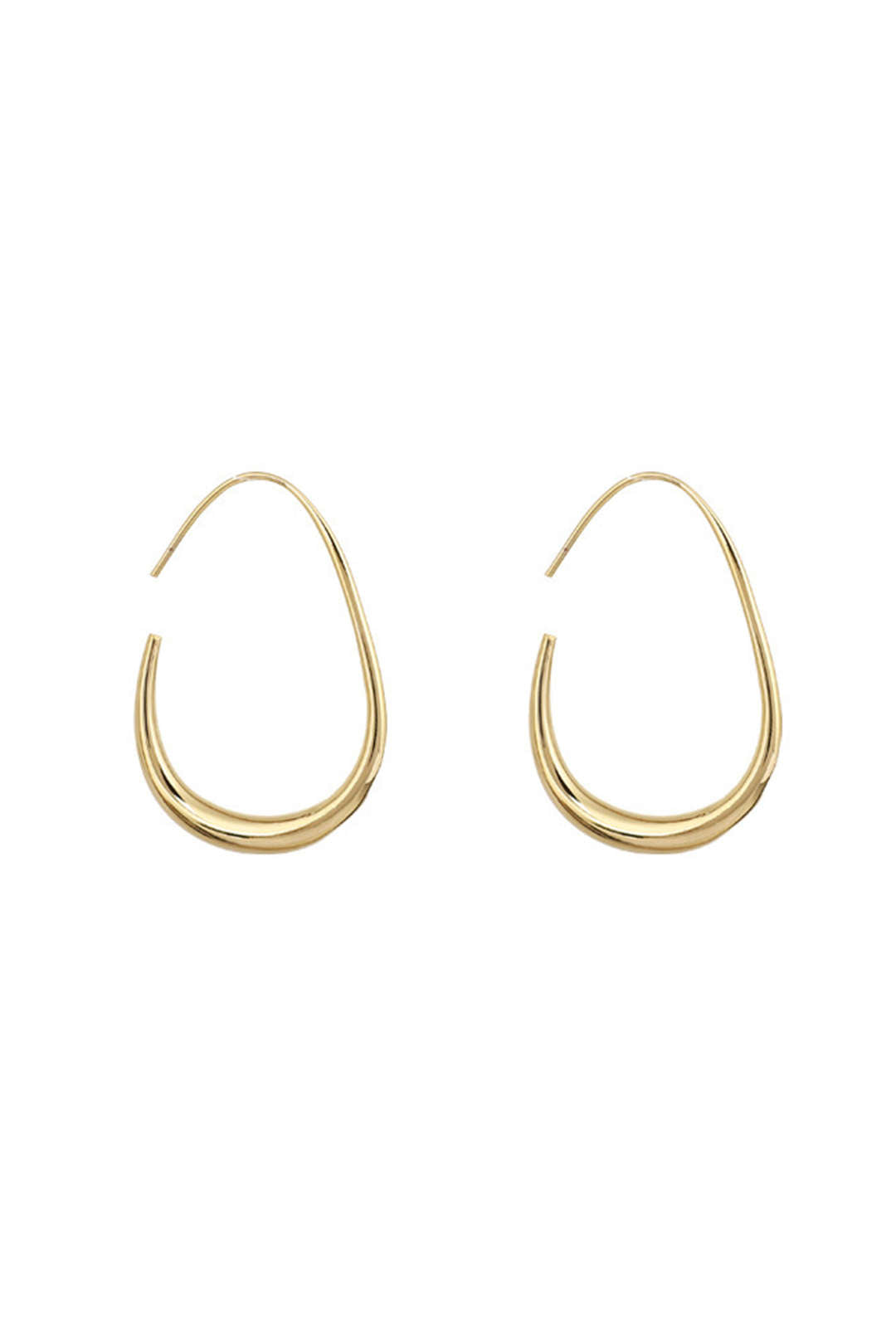 Boucles d’Oreilles Ovales au Design Élégant et Intemporel