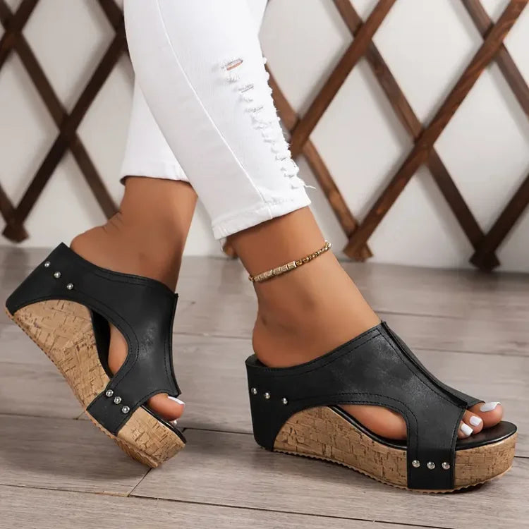 Sandales Compensées Confortables pour Femmes avec Soutien Ergonomique