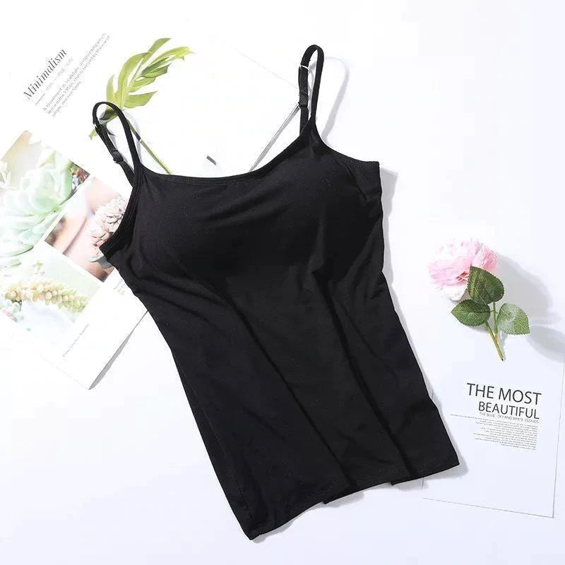 Camisole avec soutien-gorge intégré – Confort respirant et maintien léger