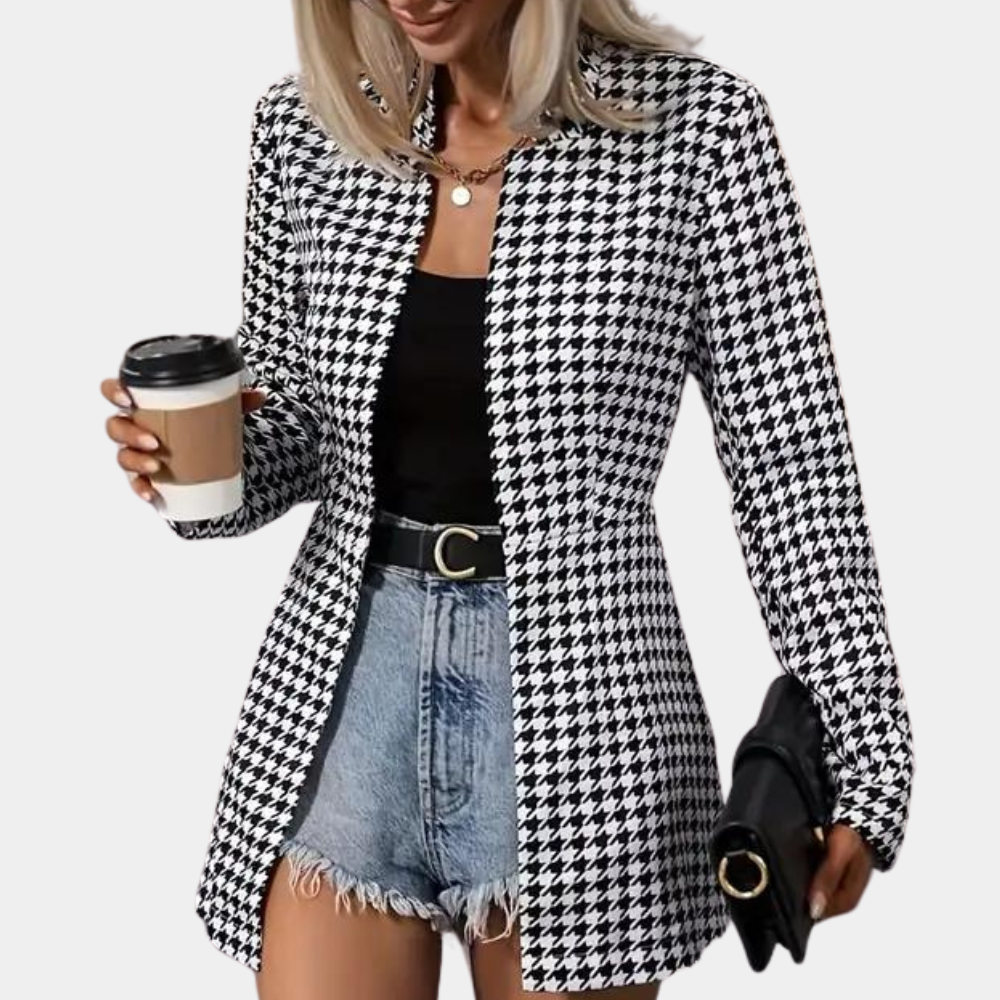 Blazer Élégant Femme Coupe Structurée & Charme Intemporel
