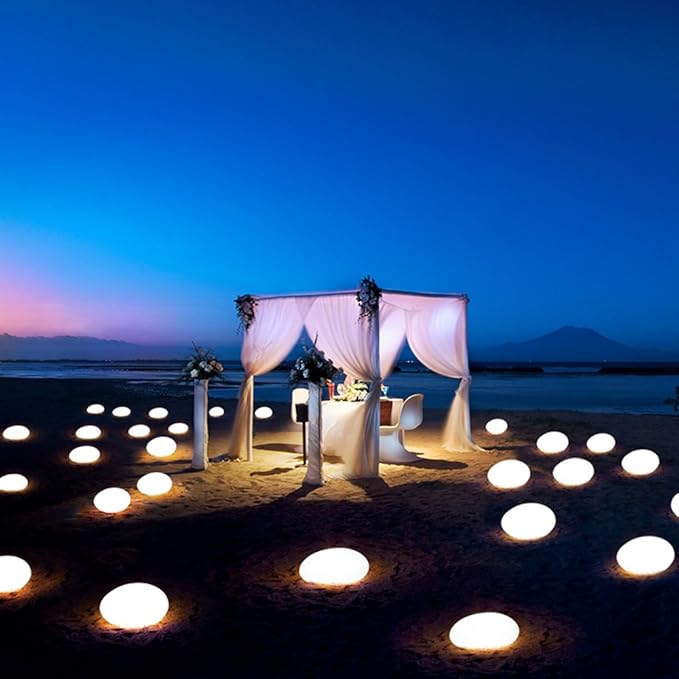 Lampe décorative LED effet pierre – Lampe d’ambiance sans fil intérieur et extérieur