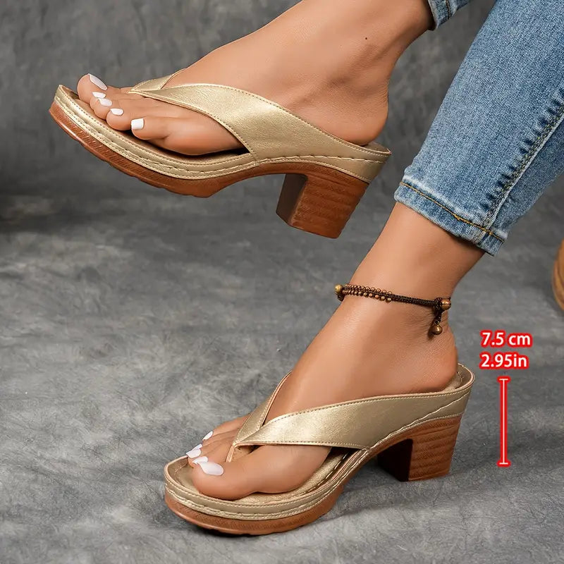 Sandales femme à talon confortable avec semelle ergonomique élégante
