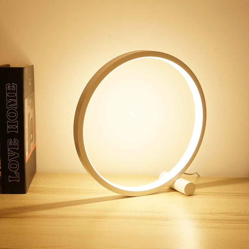 Lampe de chevet LED design halo – Lampe d’ambiance moderne intensité réglable