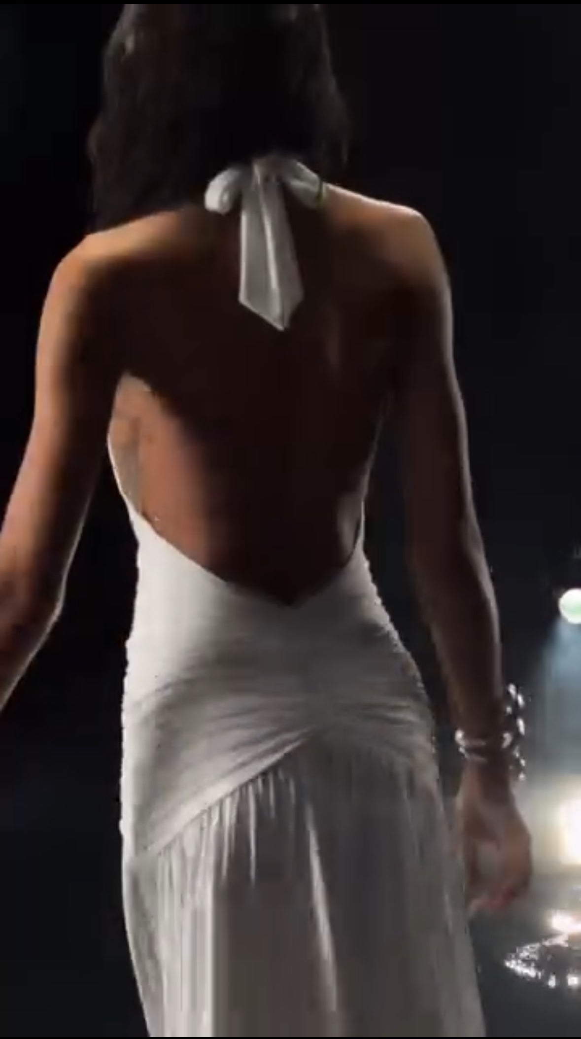 Robe Femme Longue Dos Nu Décolleté Plongeant Fente Élégante Soirée