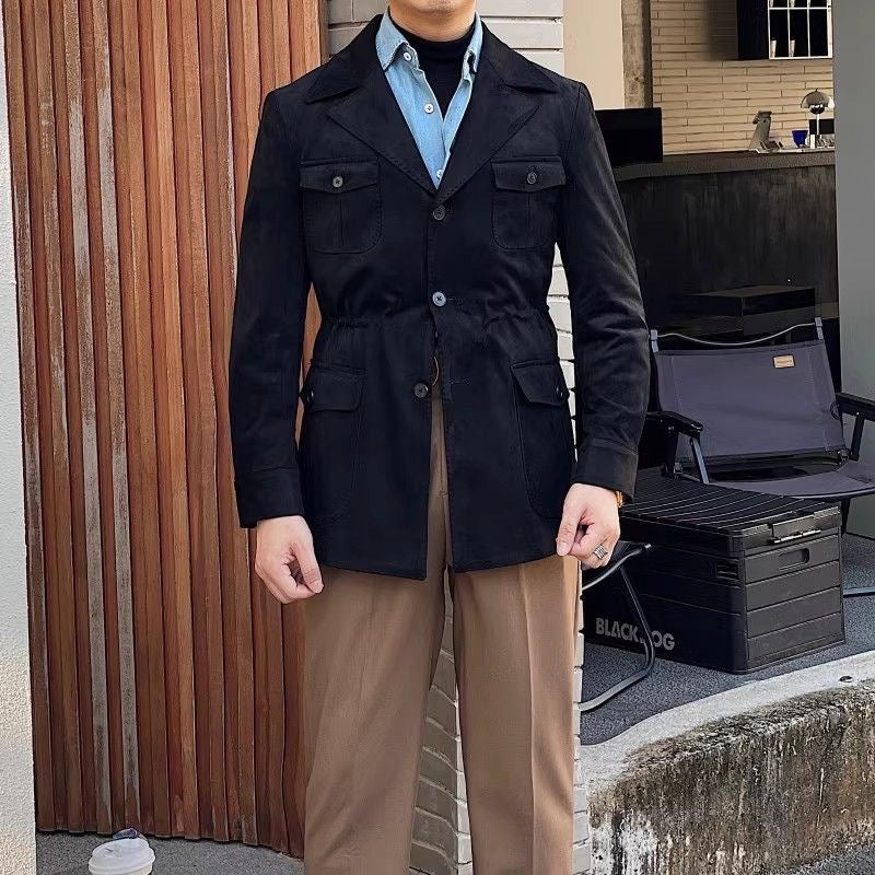 Veste Field Homme Élégante Style Utility À Quatre Poches