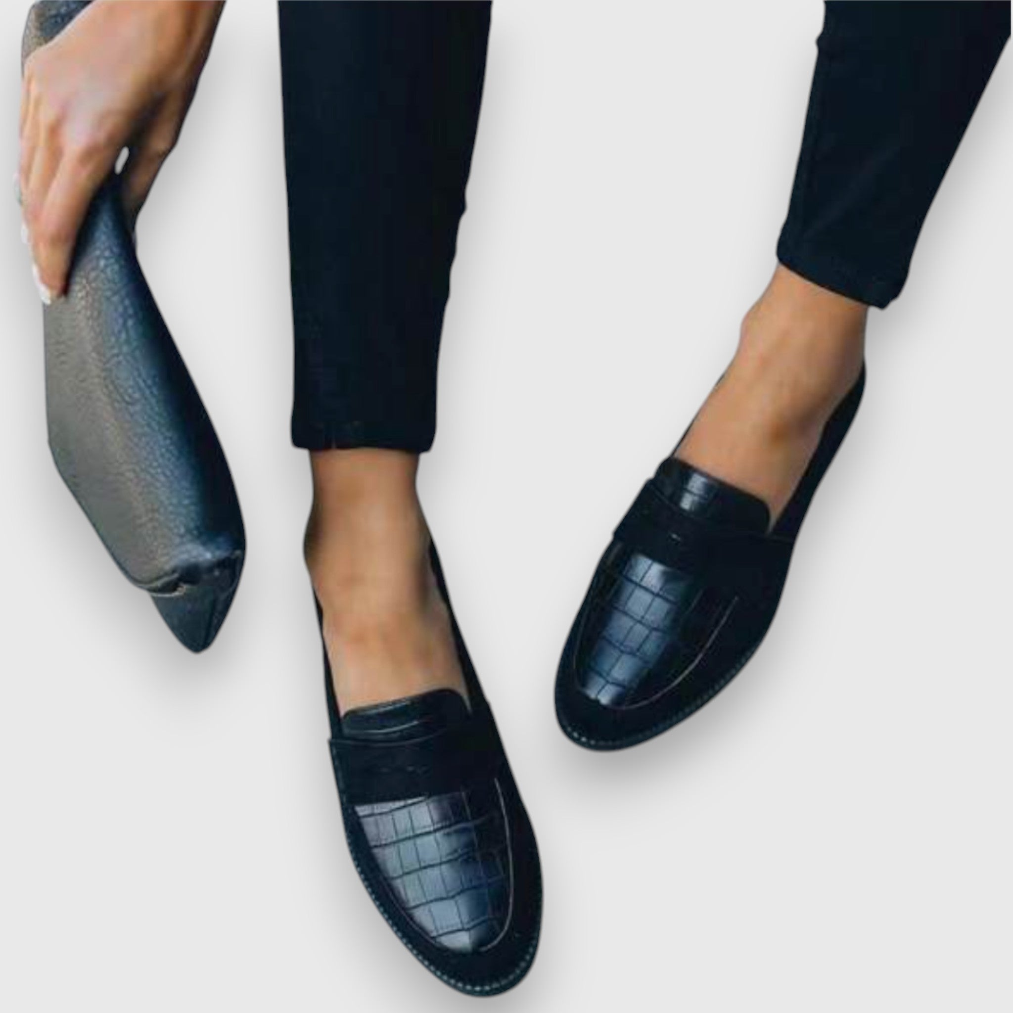Mocassins Femme Élégants à Finition Texturée et Confort Quotidien