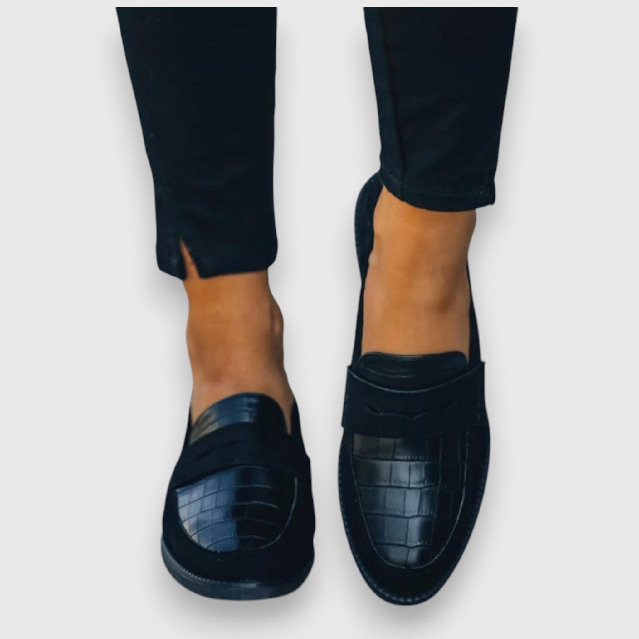 Mocassins Femme Élégants à Finition Texturée et Confort Quotidien