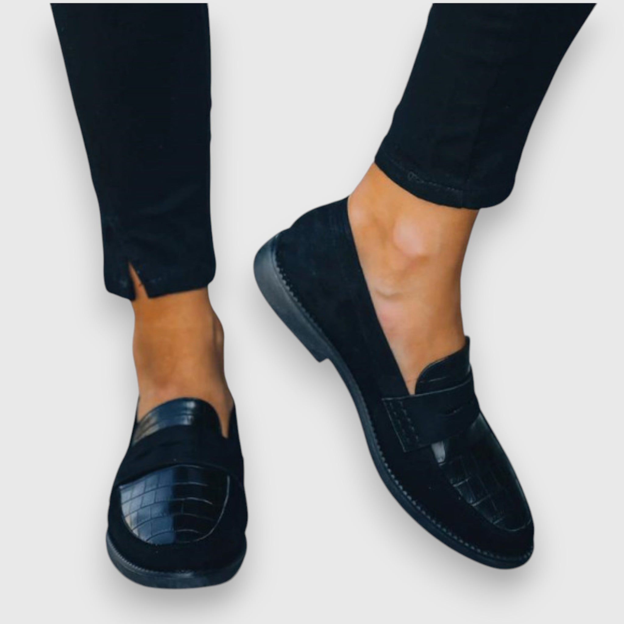 Mocassins Femme Élégants à Finition Texturée et Confort Quotidien