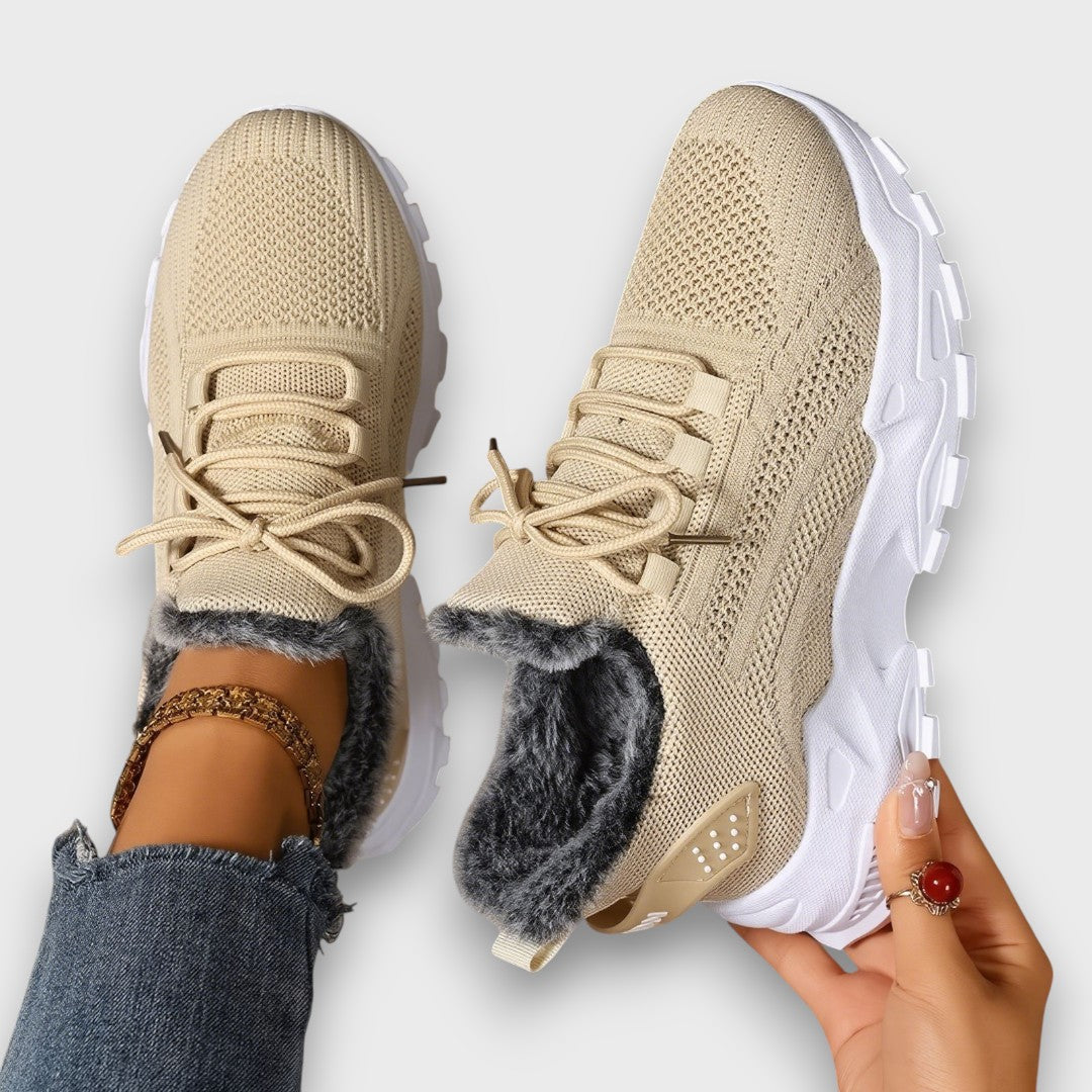 Baskets d’Hiver à Lacets – Chaudes, Légères et Confortables