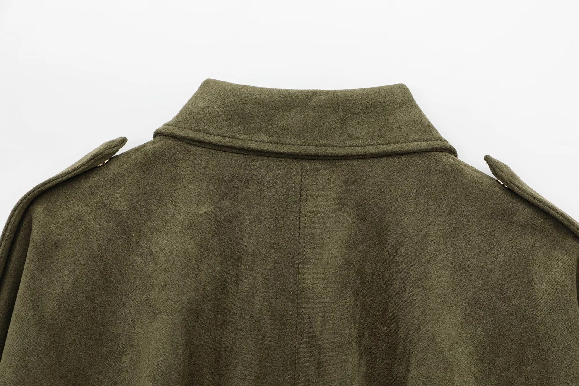 Veste femme oversize effet suédé coupe ample pour style urbain quotidien