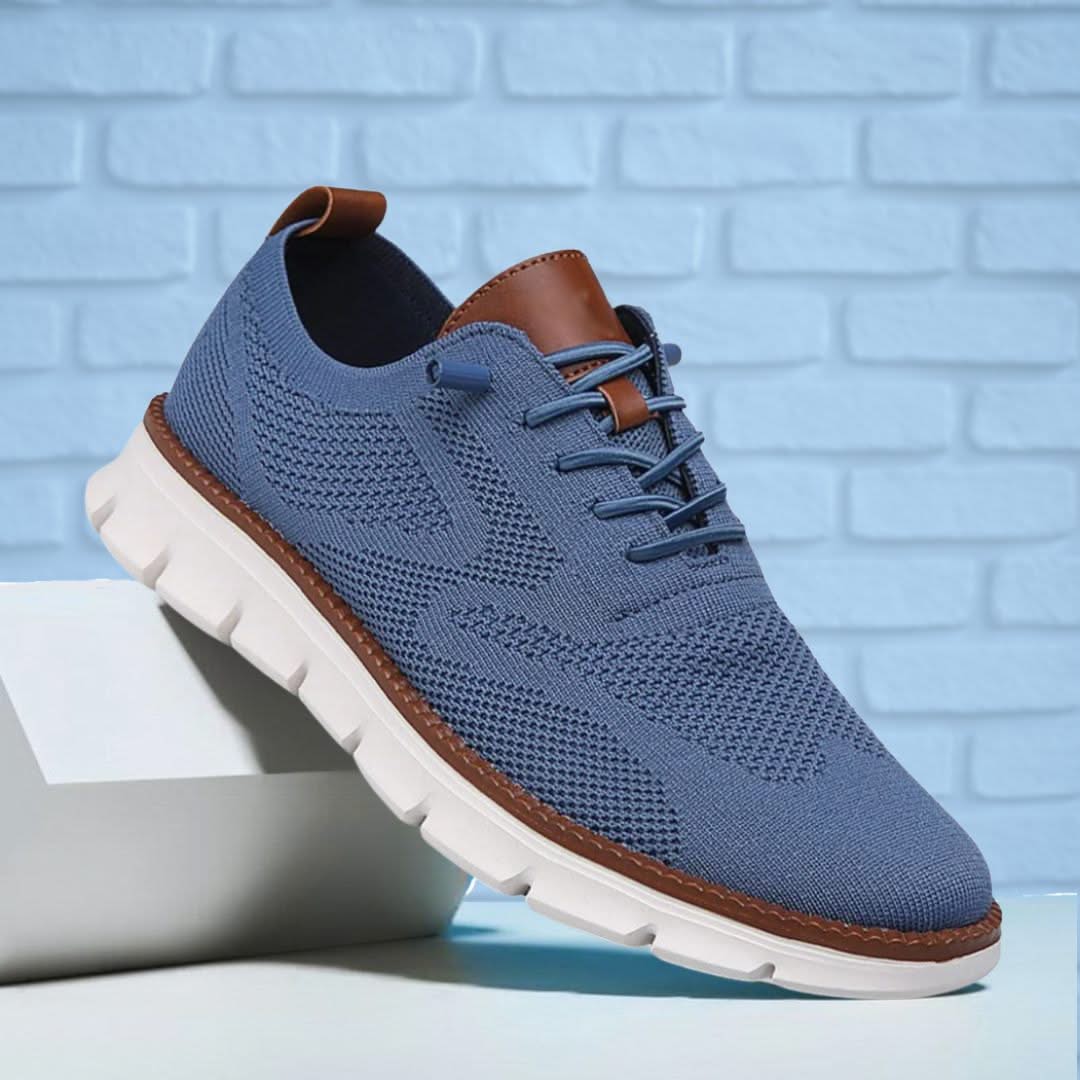 Chaussures homme respirantes à lacets avec semelle souple