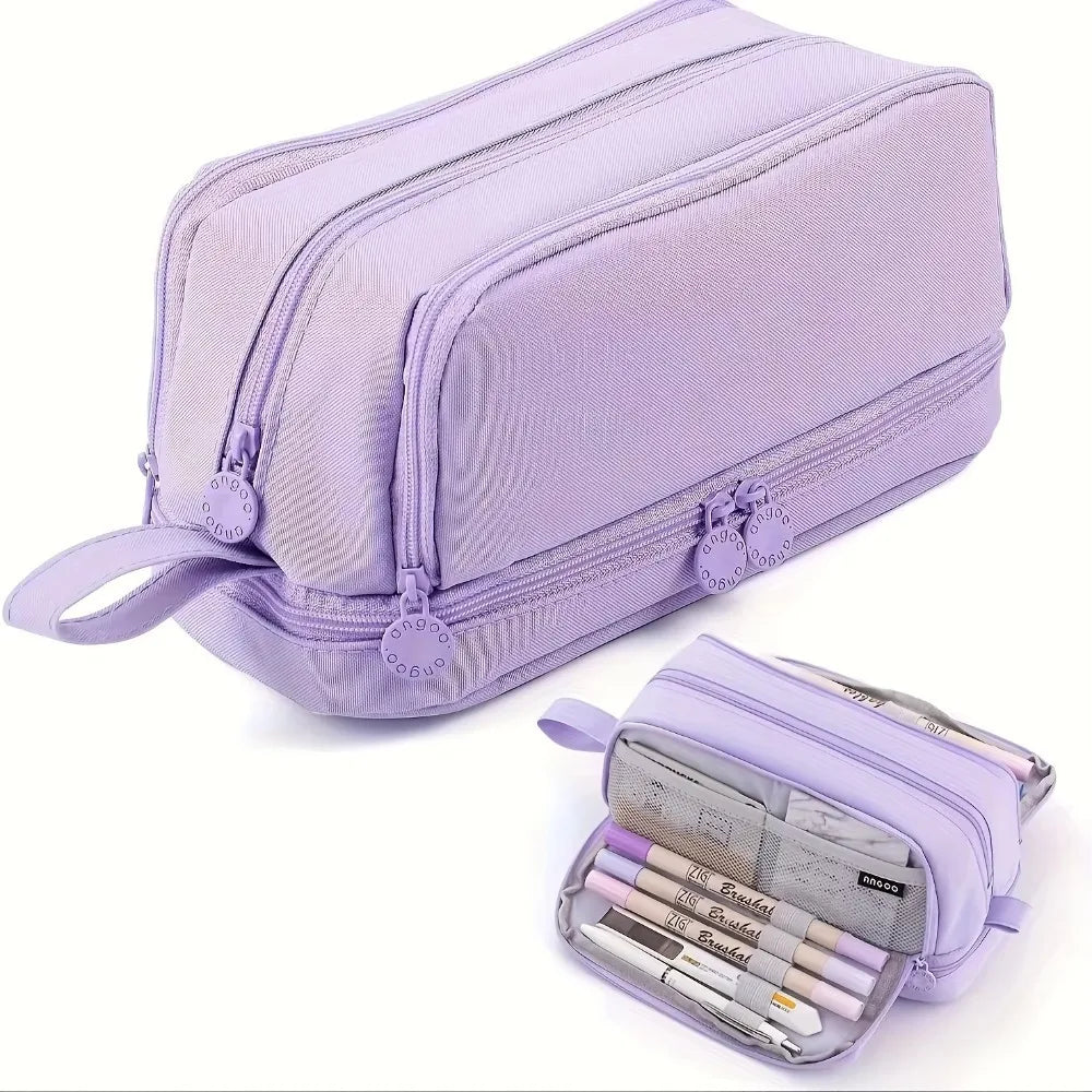 Trousse scolaire grande capacité à compartiments multiples