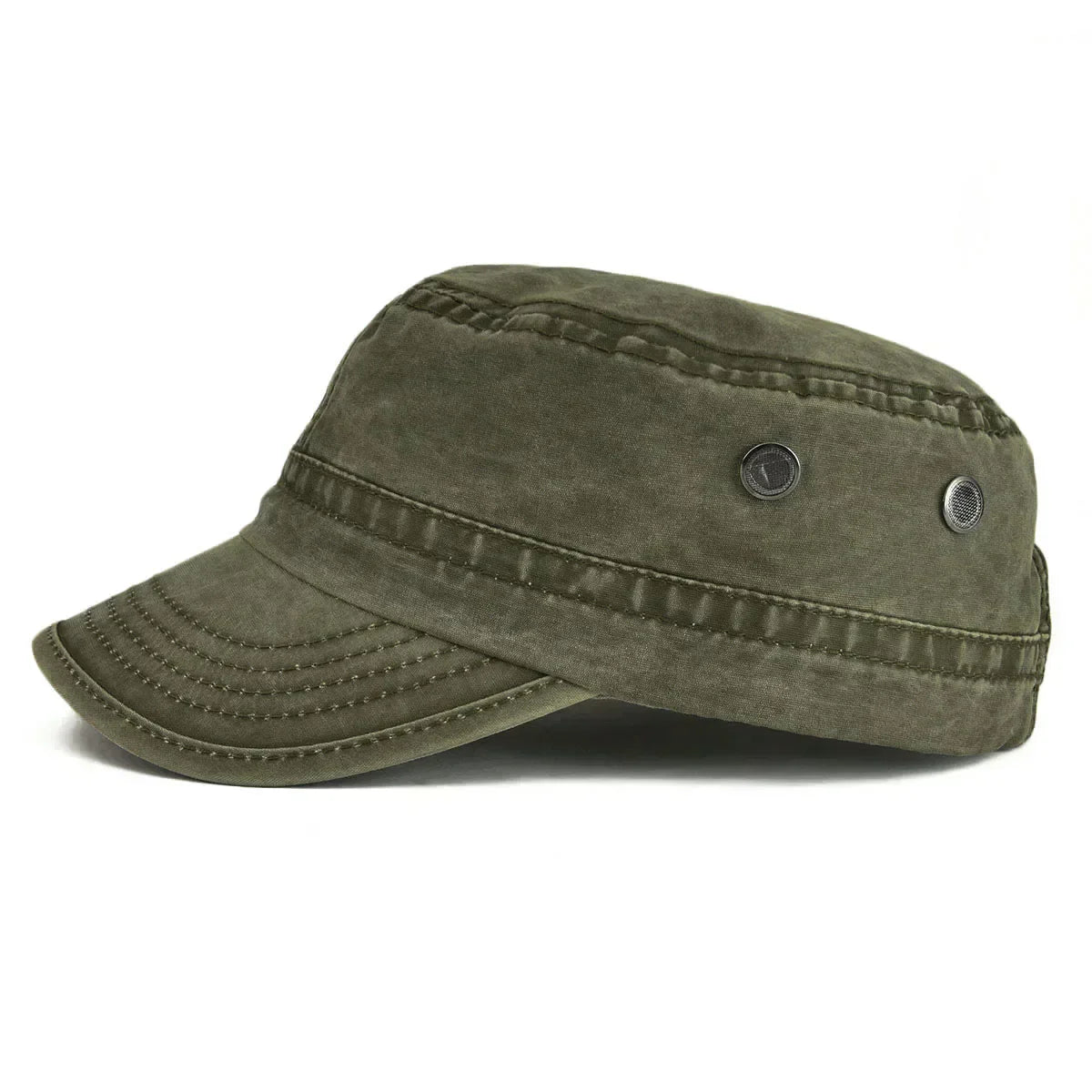 Casquette militaire pour homme en coton résistant – style vintage ajustable et intemporel