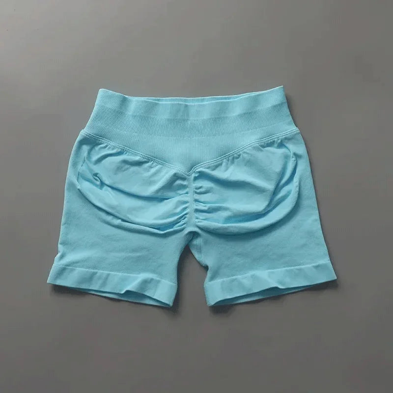 Shorts de sport ajustés | Short de sport pour femmes, 4.5 pouces, pour gymnastique, Yoga, course à pied, exercice, tricot de qualité, respirant, sans couture, vêtements de mise en forme