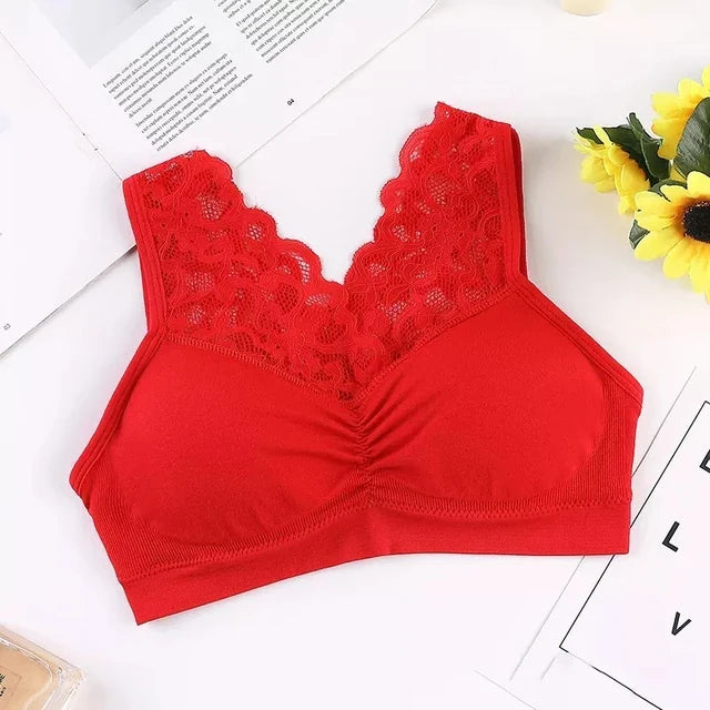 Soutien-gorge en dentelle sans armature – Confort léger et élégance