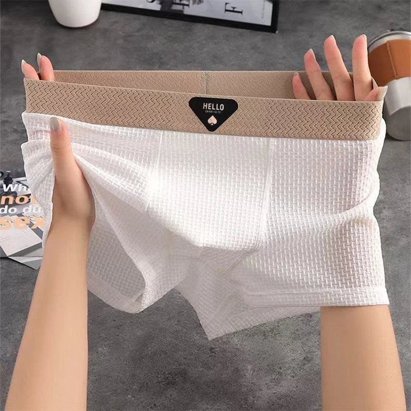Lot de 4 boxers homme respirants en polyester élasthanne
