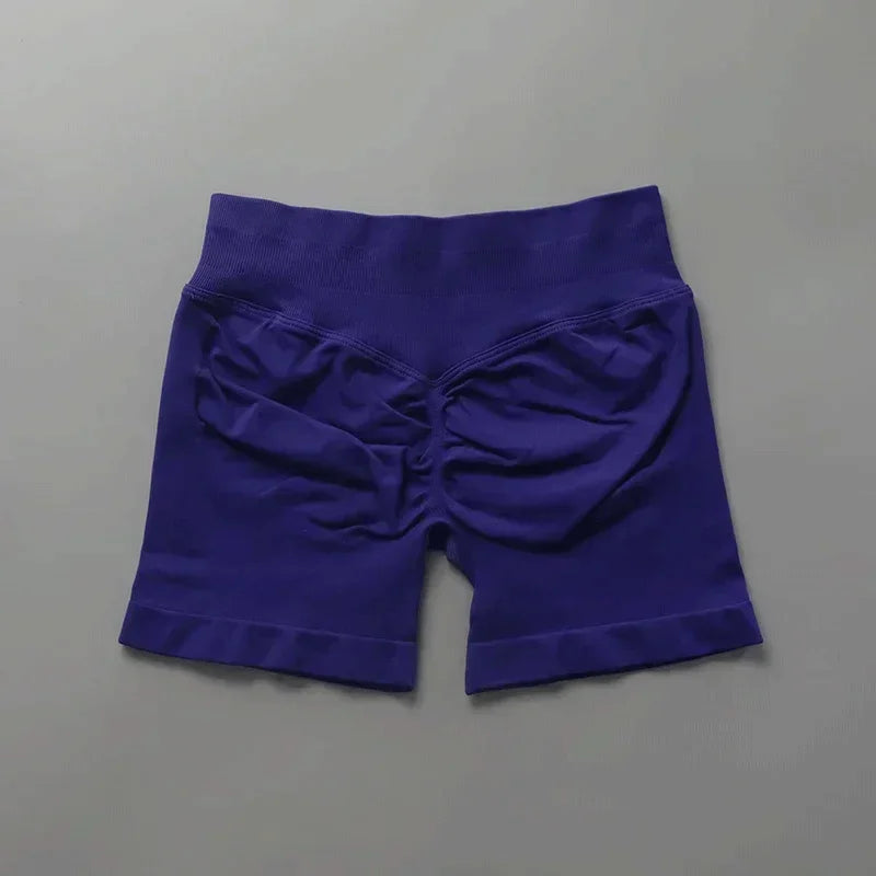 Shorts de sport ajustés | Short de sport pour femmes, 4.5 pouces, pour gymnastique, Yoga, course à pied, exercice, tricot de qualité, respirant, sans couture, vêtements de mise en forme