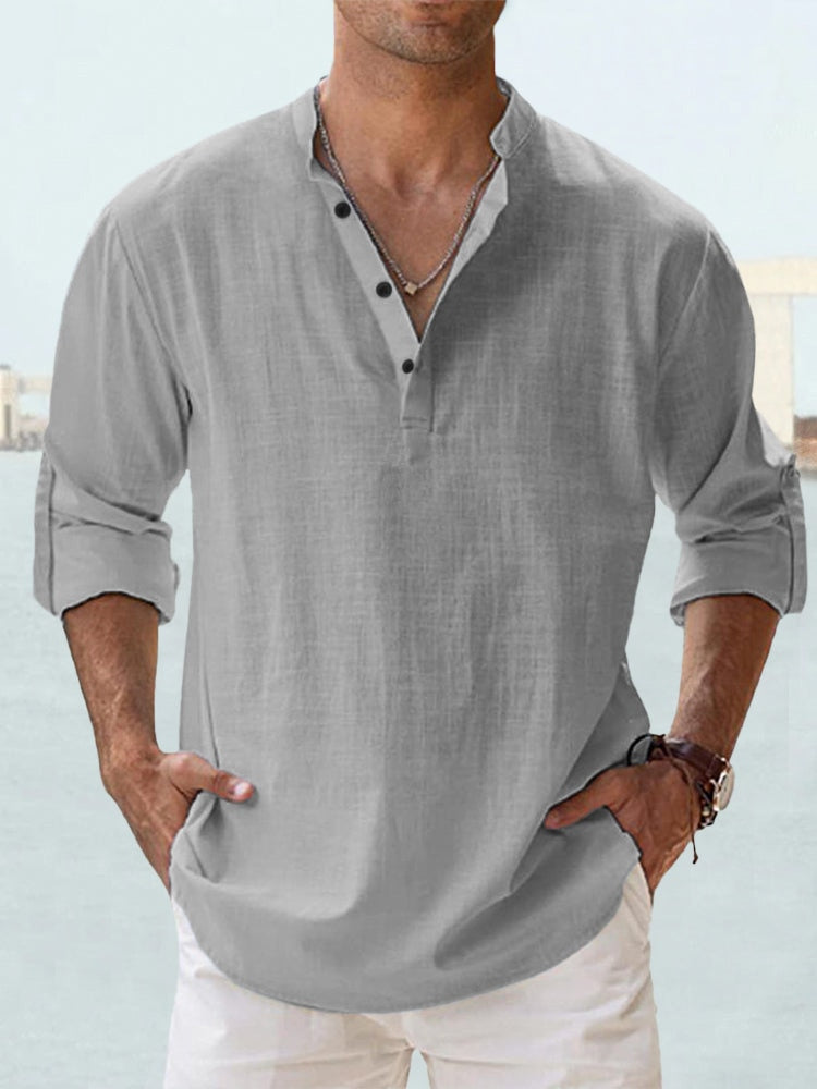 Chemise respirante en lin pour homme – Légère et élégante pour l’été